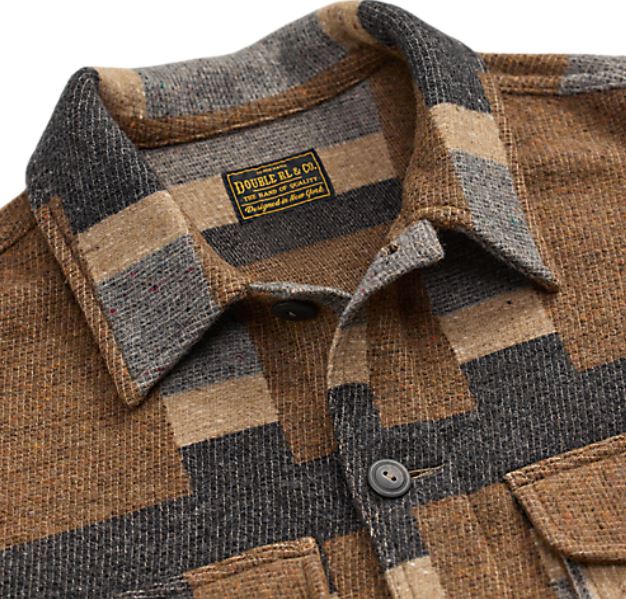 RRL - Cotton/Wool Blend Ashford Cruiser Shirt Jacket – Louie