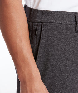 Model wearing Public Rec - All Day Every Day 5-Pocket Pant in Heather Charcoal.
