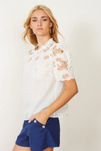 Load image into Gallery viewer, Model wearing Caballero - Katia Top in Ivory.