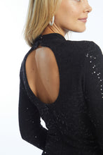 Load image into Gallery viewer, Model wearing Caballero - Musette Dress in Black - back.