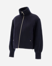 Load image into Gallery viewer, Herno Women's Bomber Jacket in Cashmere in Dark blue.