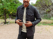 Load image into Gallery viewer, Model wearing Criquet - Quilted Shacket in Black.