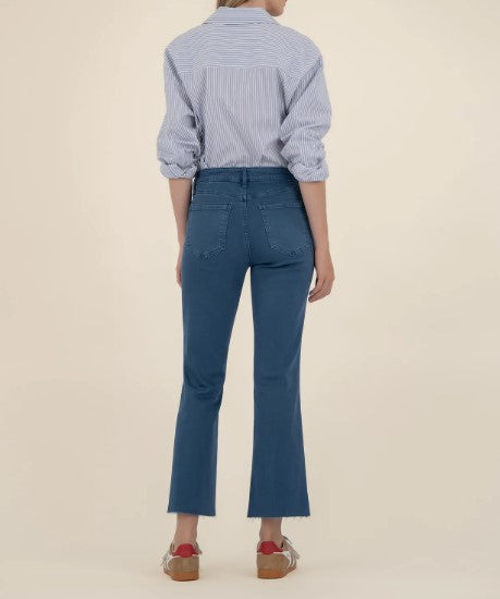 Kut From The Kloth - Kelsey High Rise Ankle Flare in Ocean Blue