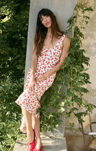 Load image into Gallery viewer, Model wearing ZSupply - Hana La Rosa Ditsy Maxi Dress in Sea Salt.