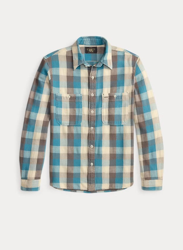 RRL ダブルアールエル　PLAID TWILL WORKSHIRT RRL - Plaid Twill Workshirt – Louie
