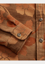 Load image into Gallery viewer, RRL - Floral Jacquard Workshirt in Brown/Orange.