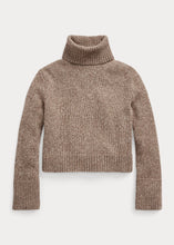 Load image into Gallery viewer, Polo Ralph Lauren - Wool-Cashmere Turtleneck Sweater in Brown Marle.
