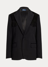 Load image into Gallery viewer, Polo Ralph Lauren - Fringe-Trim Wool Twill Blazer in Black.