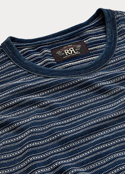 RRL - Indigo Striped Jersey T-Shirt – Louie