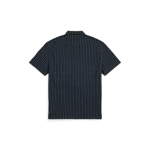 極美品 RRL Indigo Print Jersey Camp Shirt M 極美品 RRL Indigo Print Jersey Camp Shirt M - メルカリ