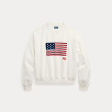 Load image into Gallery viewer, Polo Ralph Lauren - Logo Flag French Terry Crewneck Sweatshirt in Nevis.