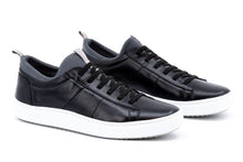 Load image into Gallery viewer, Martin Dingman - Cameron Hand-Finished Sheep Skin Sneaker - Black