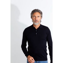 Load image into Gallery viewer, Model wearing John Smedley - Bradwell L/S Shirt in Navy.