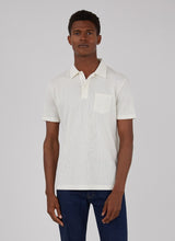 Load image into Gallery viewer, Model wearing Sunspel Riviera Polo Shirt white.