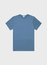Load image into Gallery viewer, Sunspel - Classic Crew Neck T-Shirt in Bluestone 2.