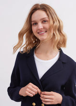 Load image into Gallery viewer, Model wearing Saint James - Charente Sweater in Navy.
