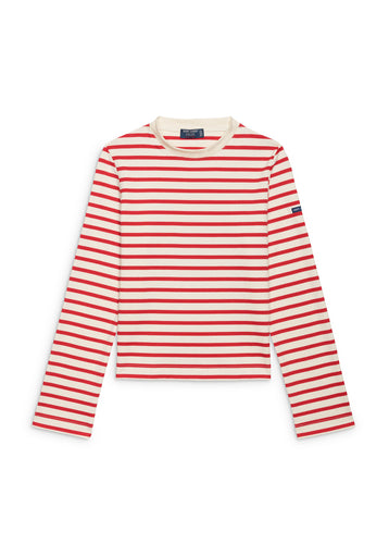 Saint James - Barfleur Top in Ecru/Tulipe