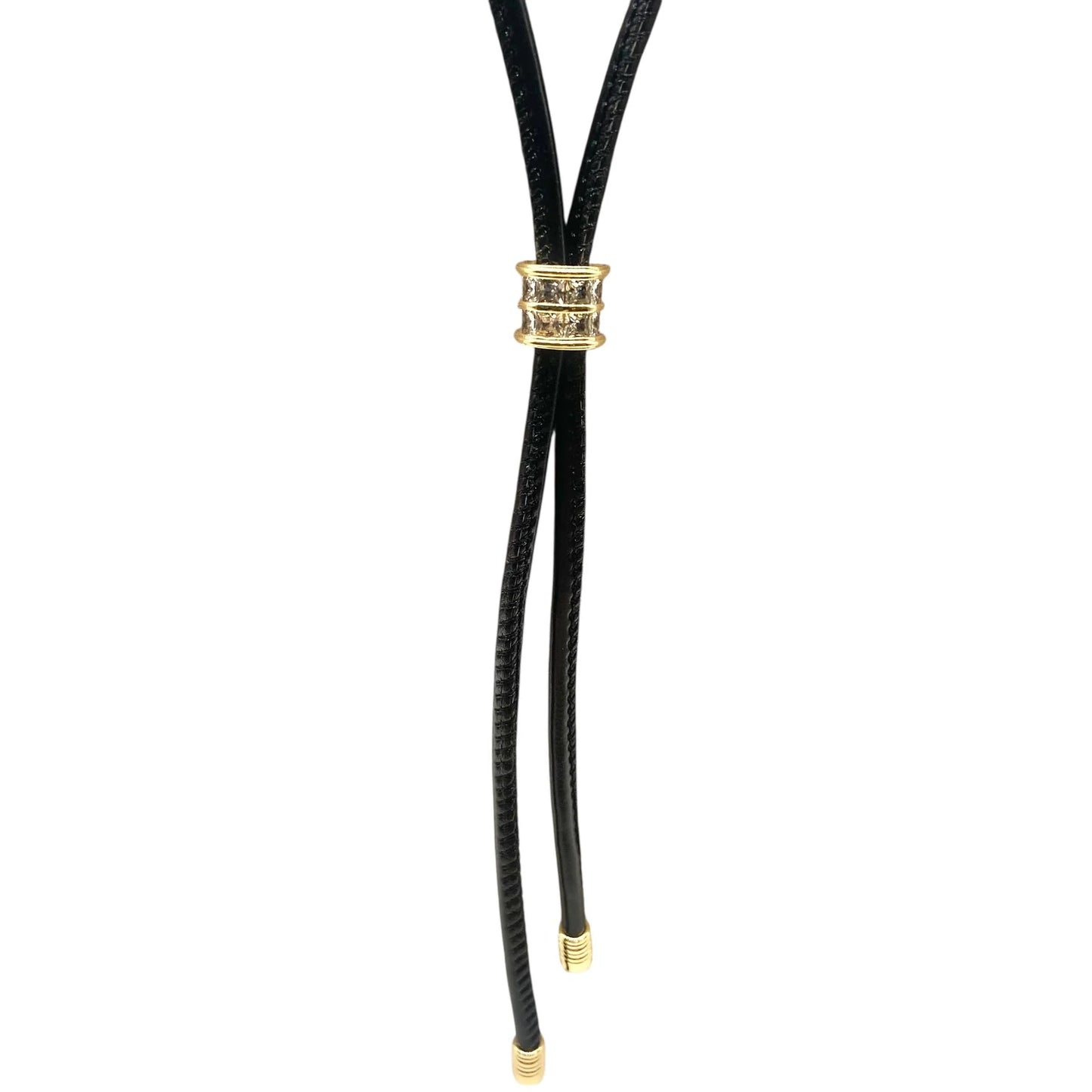 VB & CO. - Leather Lariat Necklace - Bolo Western Style