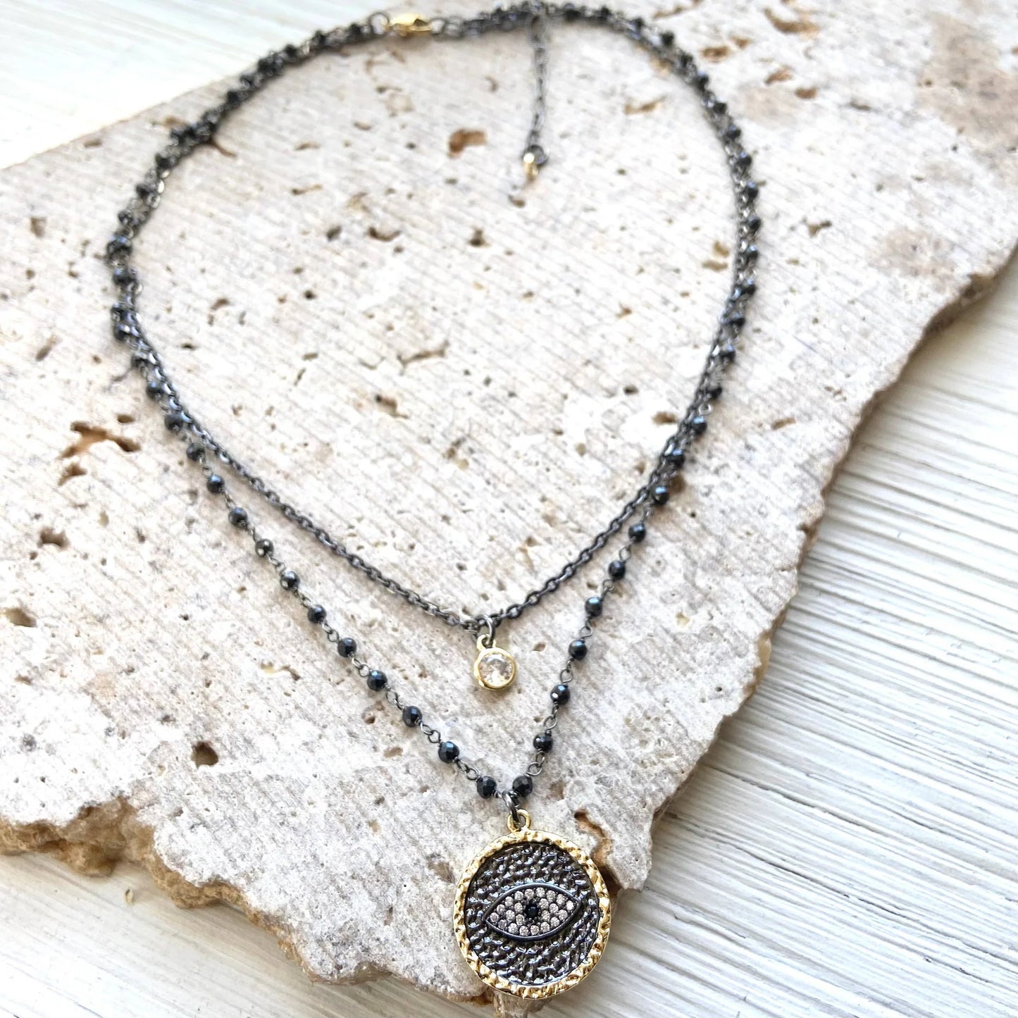 VB & CO. -Evil Eye Charm Necklace