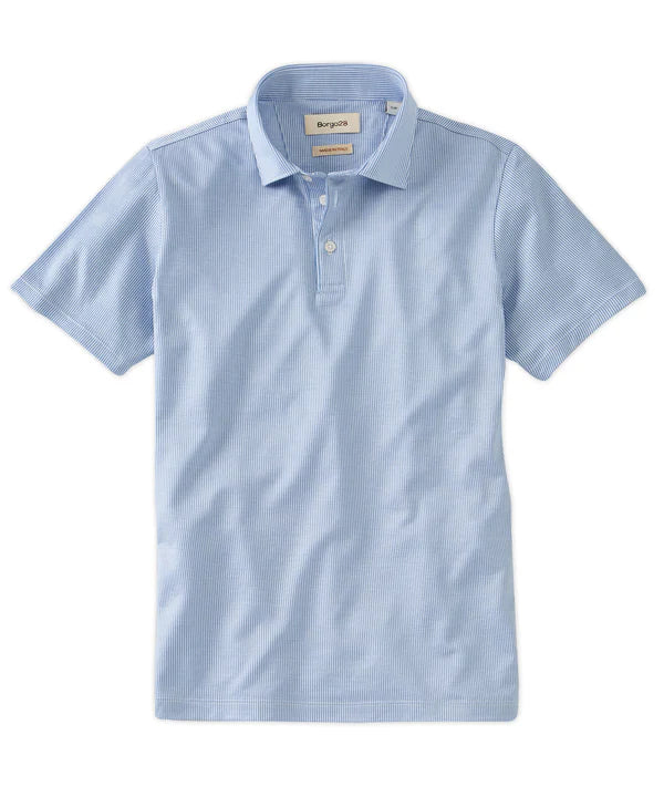 Borgo 28 - Pinstripe Short-Sleeve Polo Shirt