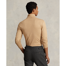Load image into Gallery viewer, Model wearing POLO Ralph Lauren - L/S Soft Touch Turtleneck in Classic Camel Heather - back.
