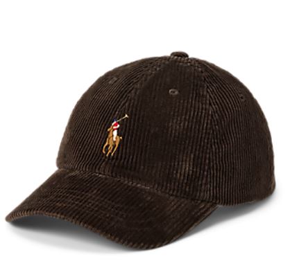 POLO Ralph Lauren -Corduroy Classic Sport Cap w/ Pony Logo - Madison Brown 