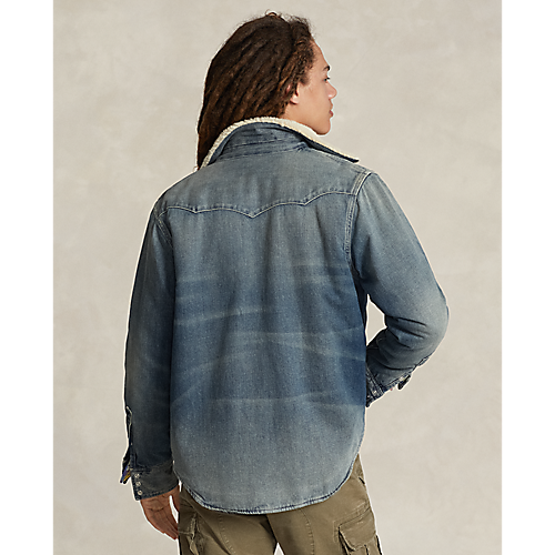 POLO Ralph Lauren - L/S 2x1 Denim RL Western Shirt - Squires