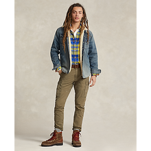 Load image into Gallery viewer, Model wearing POLO Ralph Lauren - L/S 2x1 Denim RL Western Shirt in Squires
