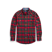 Load image into Gallery viewer, POLO Ralph Lauren - L/S Ranch Classic Western Sport Shirt w/ Pockets in Red/Black Multi.
