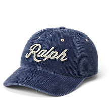 Load image into Gallery viewer, POLO Ralph Lauren -Corduroy Authentic &quot;Ralph&quot; Patch Baseball Cap

Color Boston Navy
