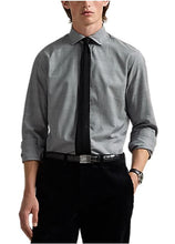 Load image into Gallery viewer, Model wearing POLO Ralph Lauren - LS Luxury Twill Sport Shirt - Polo Black
