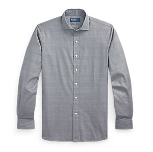  POLO Ralph Lauren - LS Luxury Twill Sport Shirt - Polo Black/white