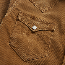 Load image into Gallery viewer, RRL - L/S Cotton/Corduroy Buffalo Western Workshirt in Faded Tan.
