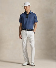 Load image into Gallery viewer, model wearing RLX- SS Lightweight Airflow Printed Polo - Navy Golf Buggy
