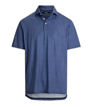Load image into Gallery viewer, RLX- SS Lightweight Airflow Printed Polo - Navy Golf Buggy

