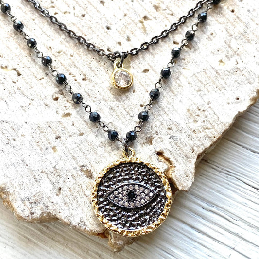 VB & CO. -Evil Eye Charm Necklace