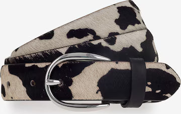 Vanzetti Black Cow Print Belt