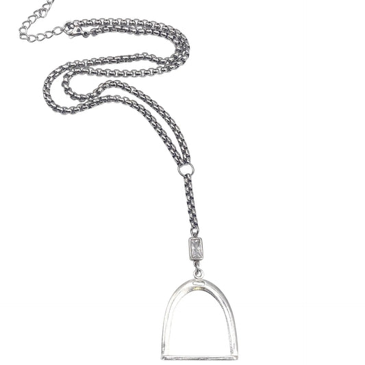 VB & CO. - Equestrian Stirrup Lariat Necklace