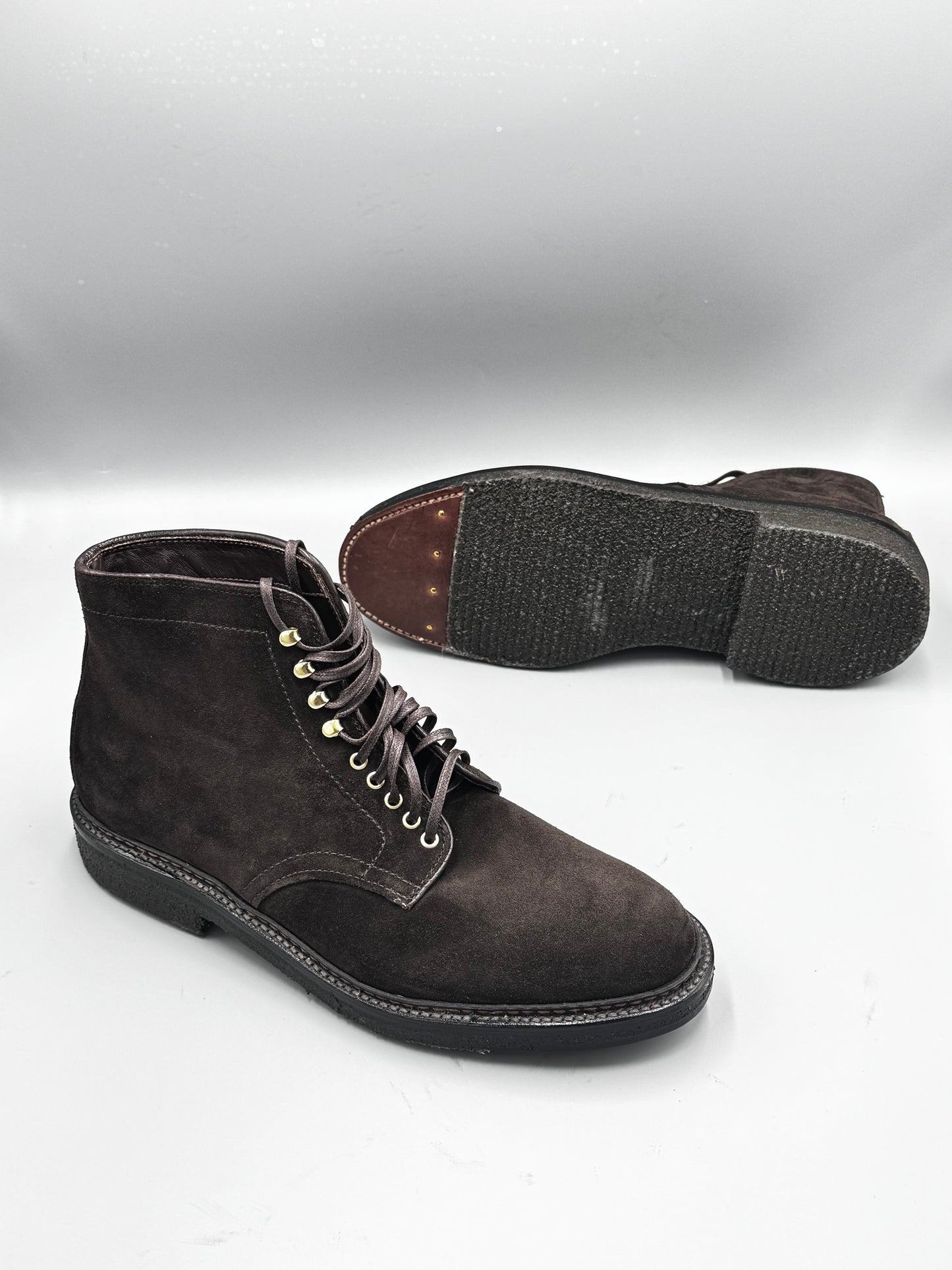 Alden M1801H in Chocolate Suede.