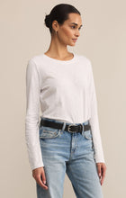 Load image into Gallery viewer, Model wearing ZSupply Modern Slub LS Tee in White.
