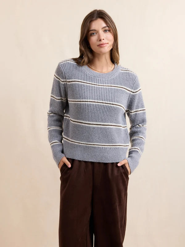 Sadie & Sage - Warm Chai Stripe Sweater