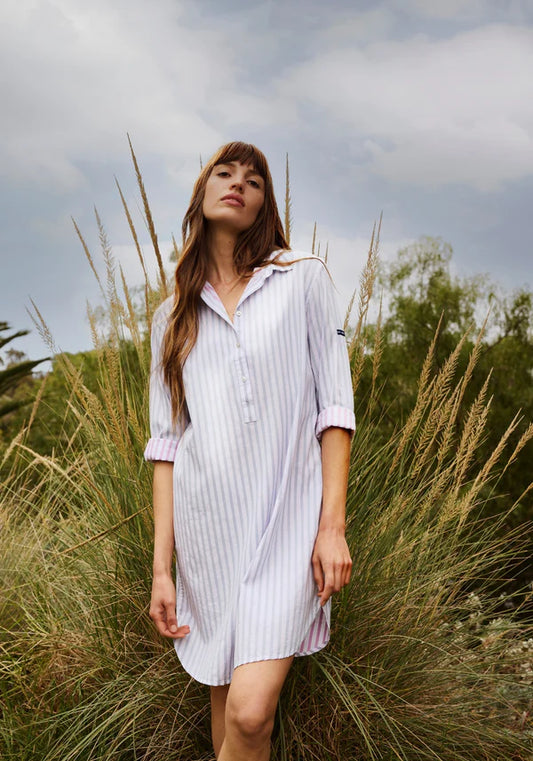 Saint James - Benedicte II – Women’s Striped Cotton Shirt Dress