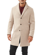 Load image into Gallery viewer, Model wearing Rodd &amp; Gunn - The Lodestone Coat in Barley.
