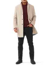 Load image into Gallery viewer, Model wearing Rodd &amp; Gunn - The Lodestone Coat in Barley.
