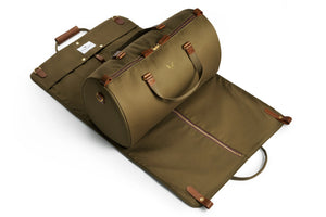 Bennett Winch - Suit Carrier Holdall Canvas in Olive.