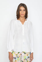 Load image into Gallery viewer, Model wearing Caballero - Leigh Top in White.
