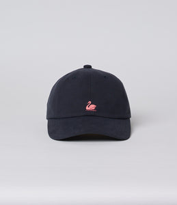 Merz B. Schwanen - Good Basics Swan Logo Cap in Charcoal