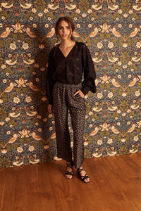 Model wearing Caballero - Max Pant in Florence Ceramic print.