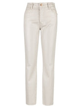 Load image into Gallery viewer, KUT From The Kloth Charlize Coated High Rise Cigarette Leg Raw Hem Jean KP1738MA4 in Champagne.
