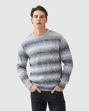 Load image into Gallery viewer, Model wearing Rodd &amp; Gunn - Wave Break Knit Sweater in Ocean.
